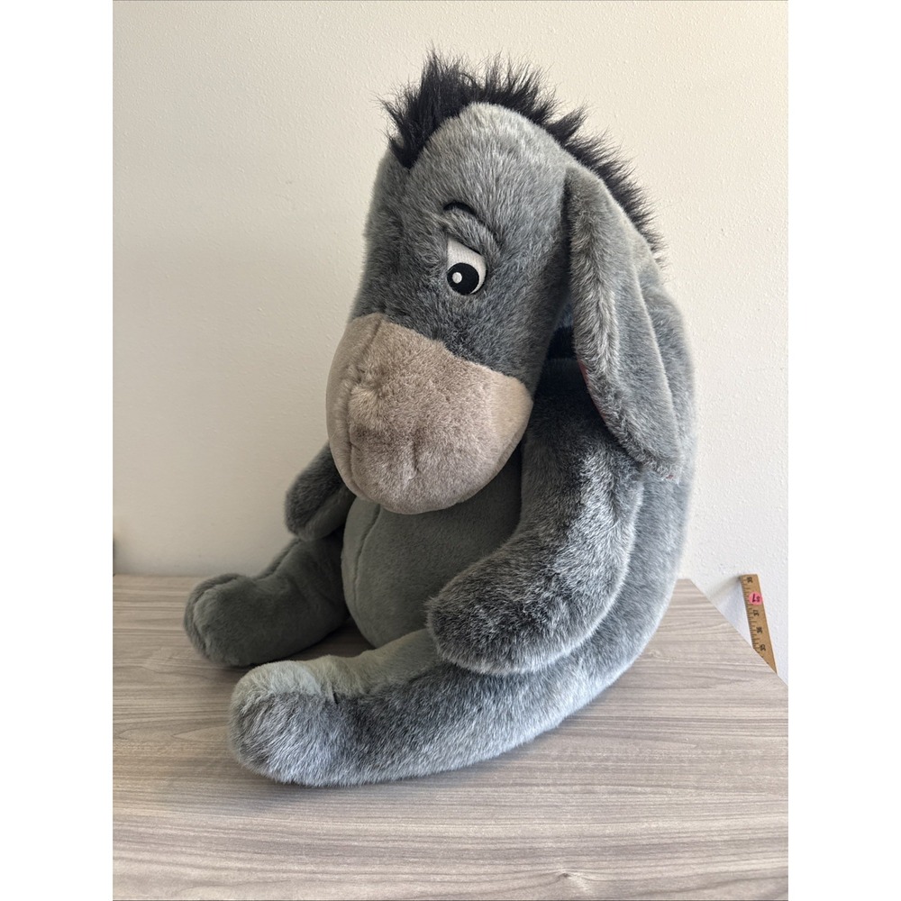 Disney Store Parks 36" EEYORE Jumbo Plush Stuffed Animal w/ Detachable Tail